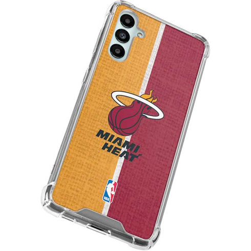 NBA Miami Heat Canvas Galaxy A15 5G Clear Case